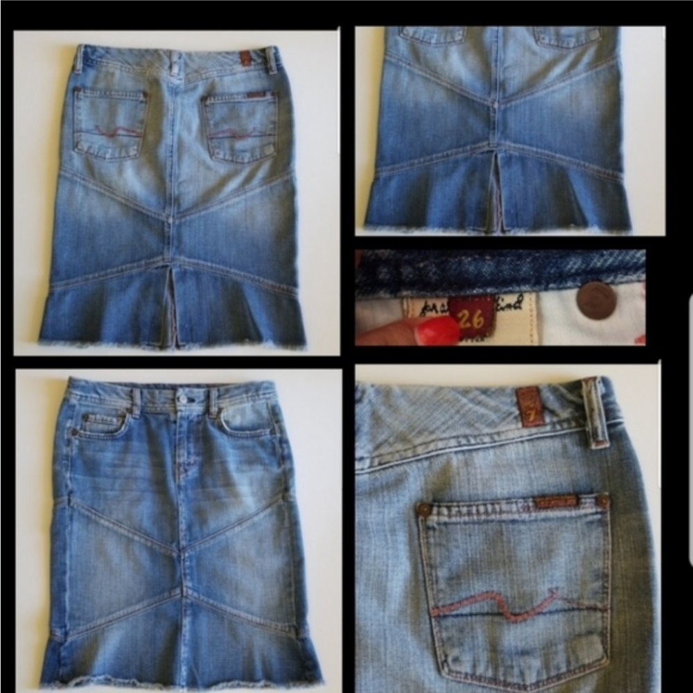 7 for all mankind skirt size 2